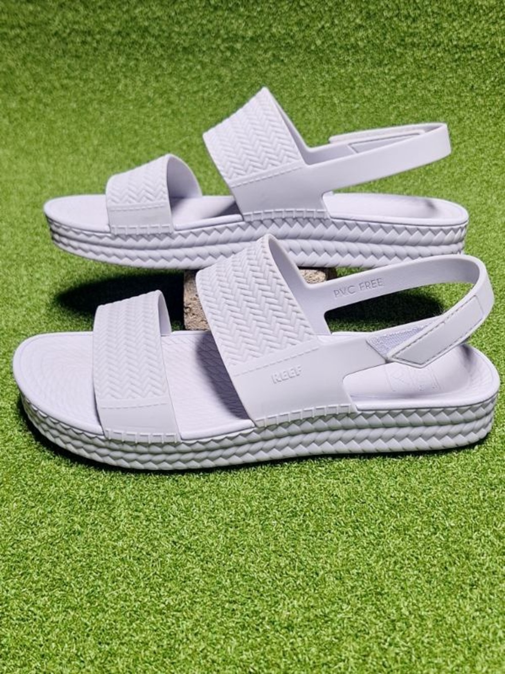 Keen White Women's Platform Slingback Sandals
